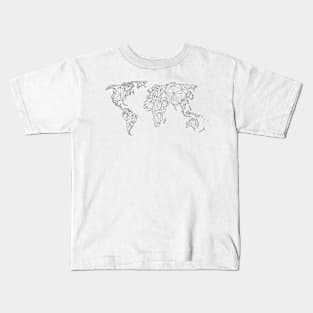 World map Kids T-Shirt